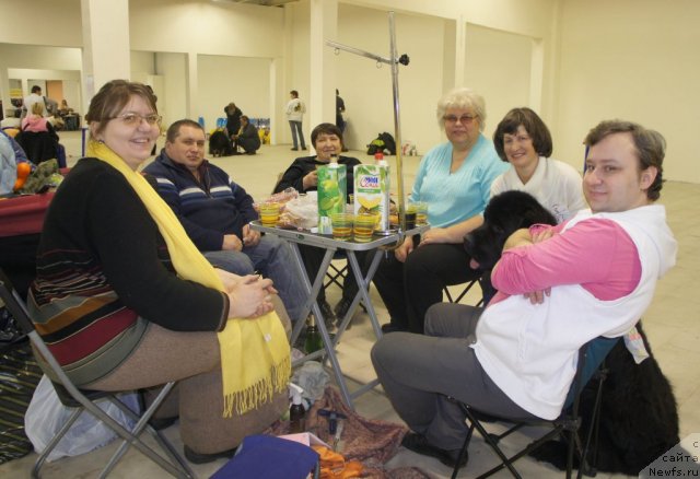 Фото: Власта Беззубченко, Александр Беспечный, Г.А., Галина Сарычева, Наталия Михайлова, ньюфаундленд Смигар Гордон-Феллоу (Smigar Gordon Fellow), Валентин